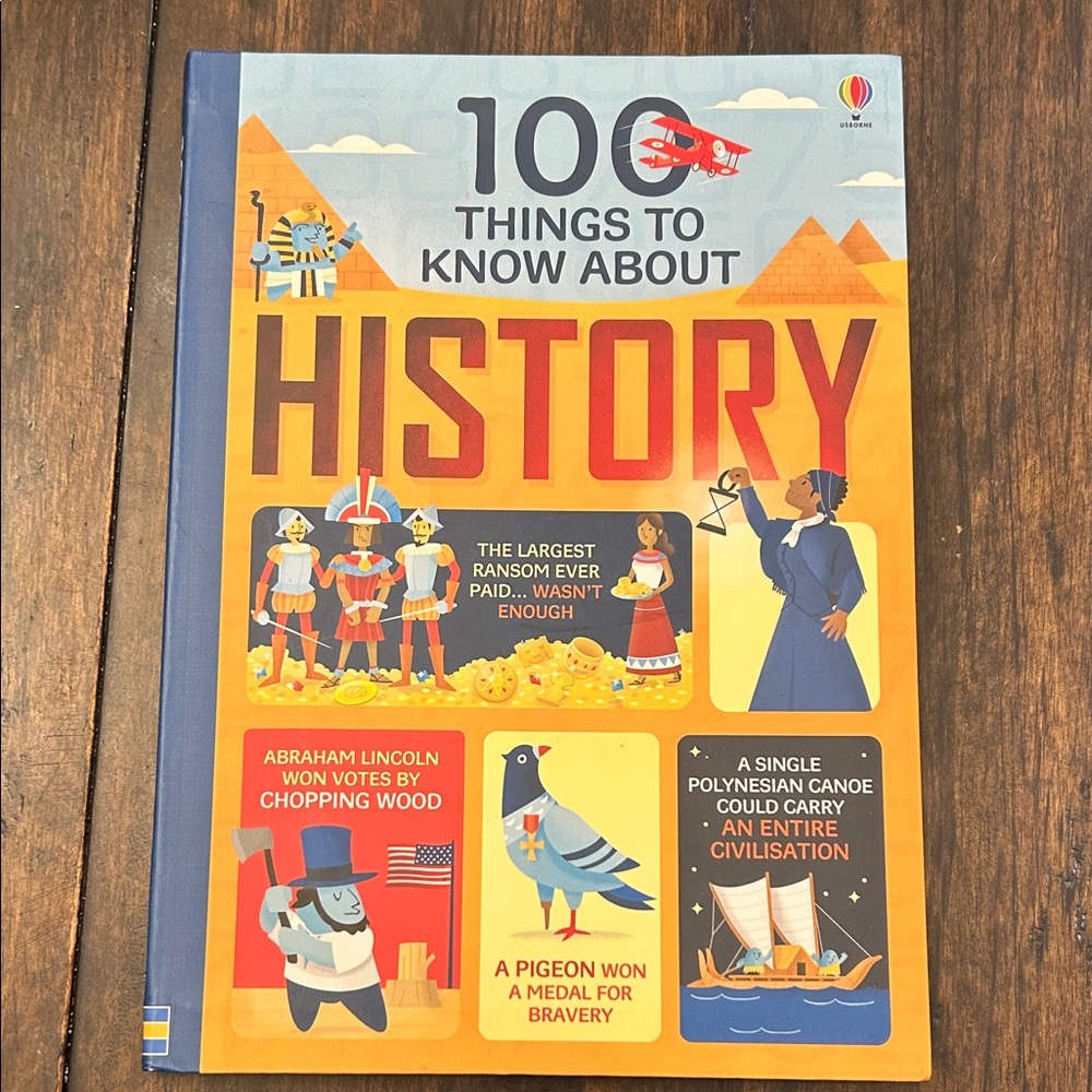 Usborne 100 Things to Know About History Book (NEW)